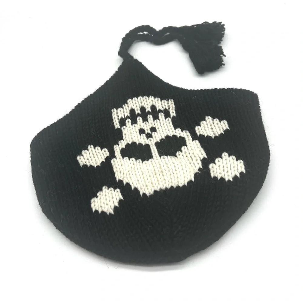 Gothic Hand-knit Skull Beanie